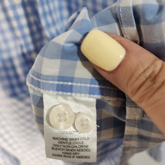 Untuckit Blue Checkered Men's Shirt, Size XXXL - Picture 4 of 7